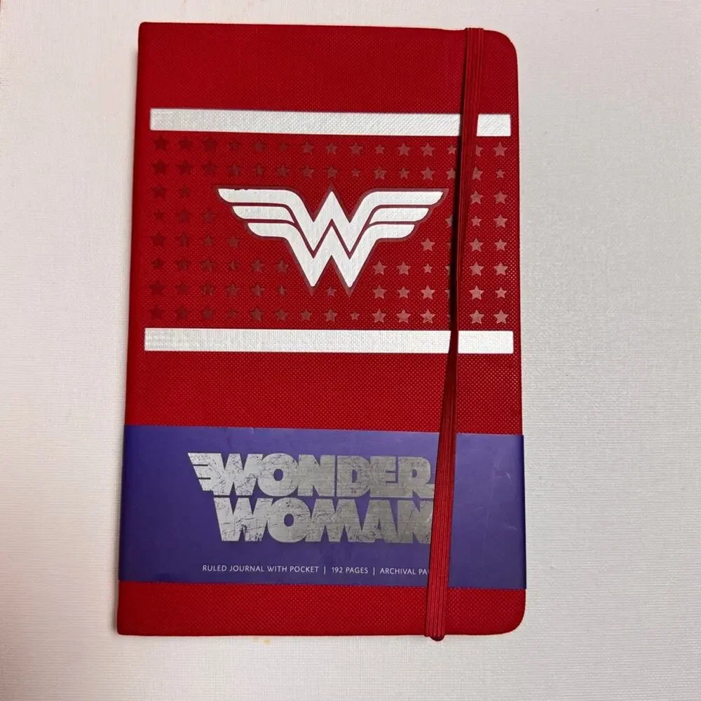 Wonder Woman Red Logo Writing Journal Stationery Accessory